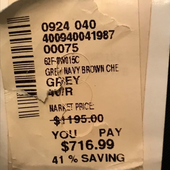 Samuelsohn Full Canvased 40R Super 130s Like New - Picture 7 of 8